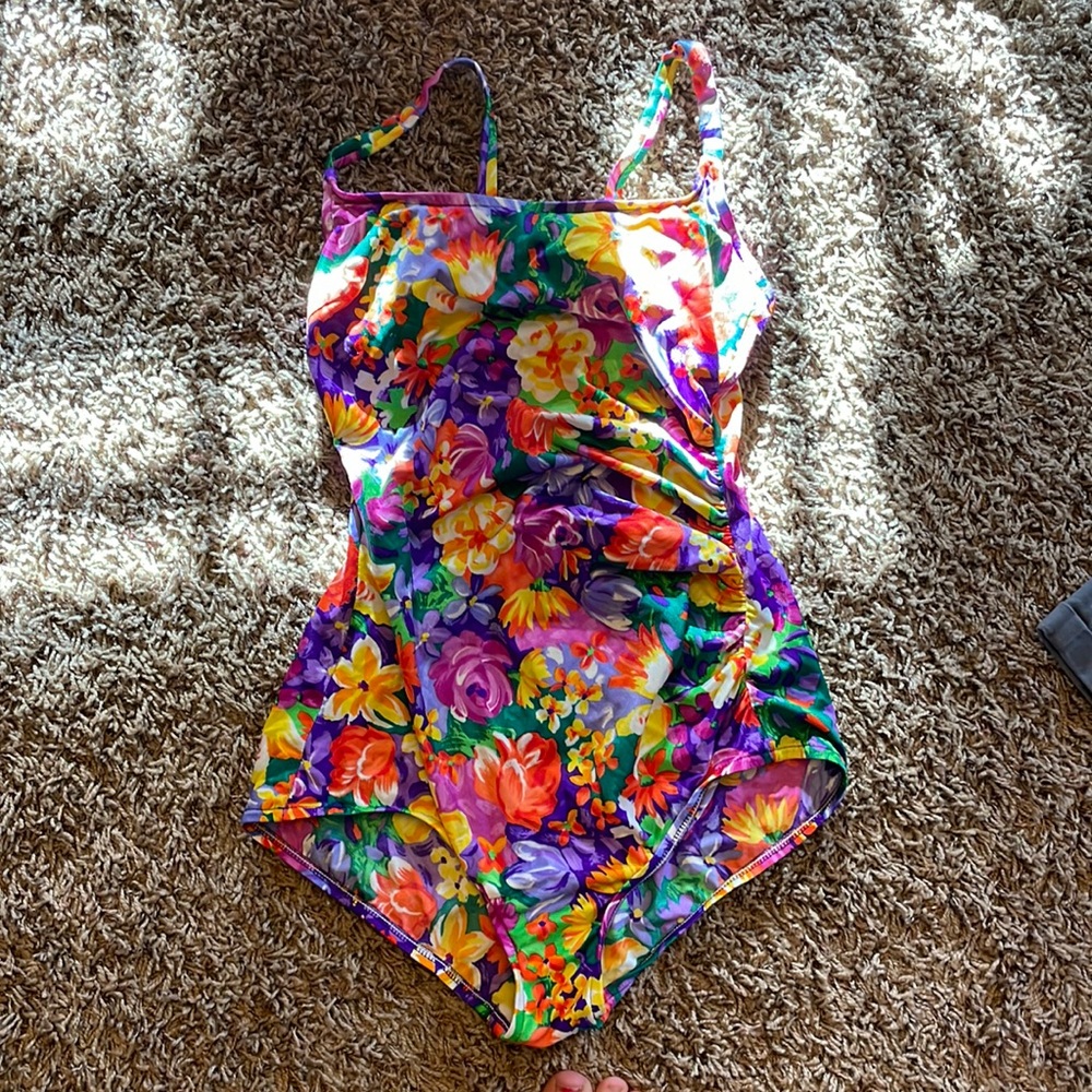 Floral bathing suit